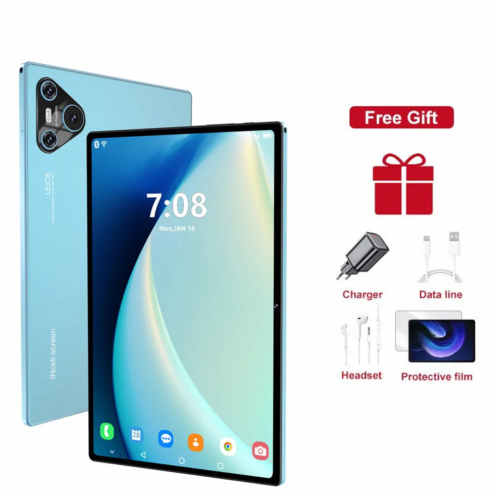 2025 Pad 16 Pro Tablet 10 inch Android Snapdragon 870 Dual SIM