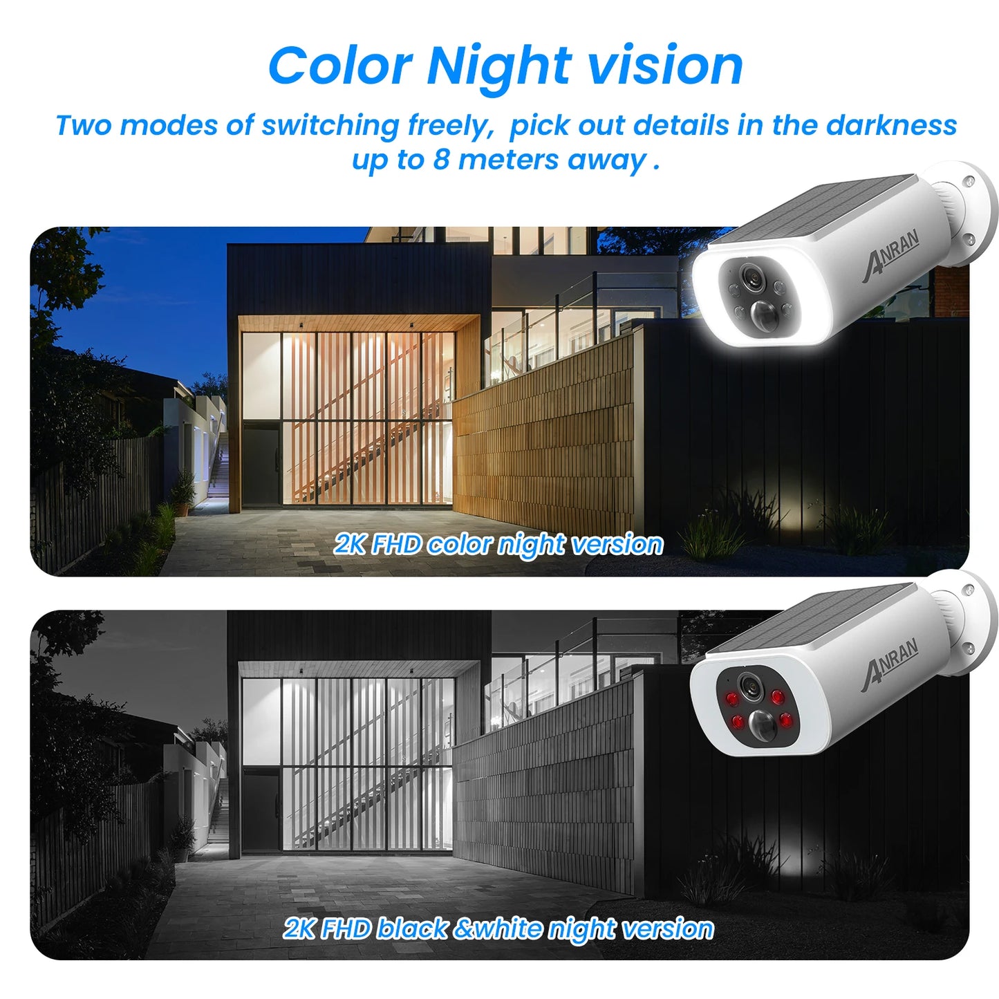 2/3/4 PCS Outdoor Wireless WIFI Camera 2.4G 3MP Battery Solar Security Camera