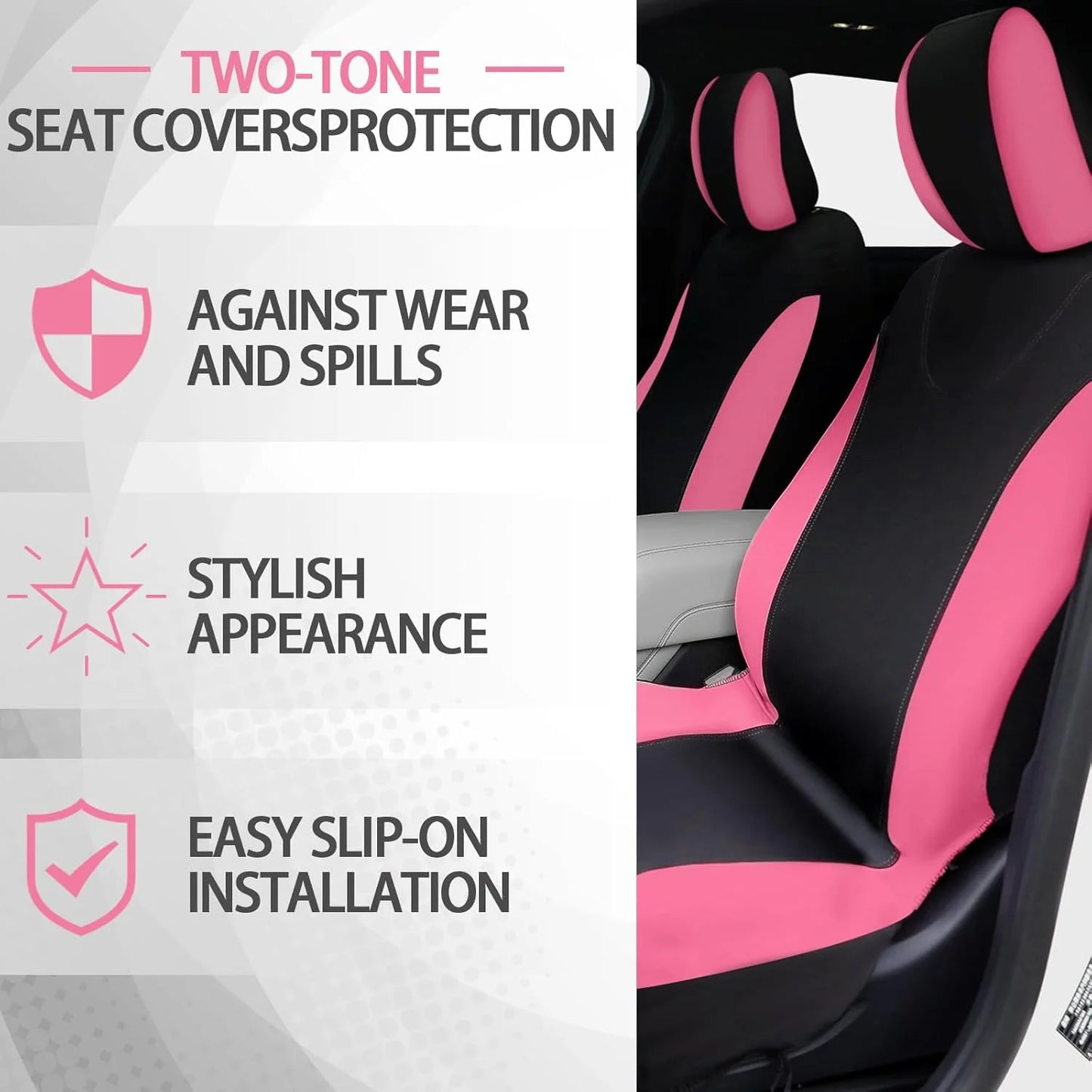 Car Seat Cover Set , For Car Front Rear SeatCover Fluffy Steering Wheel Cover Seat Belt Au