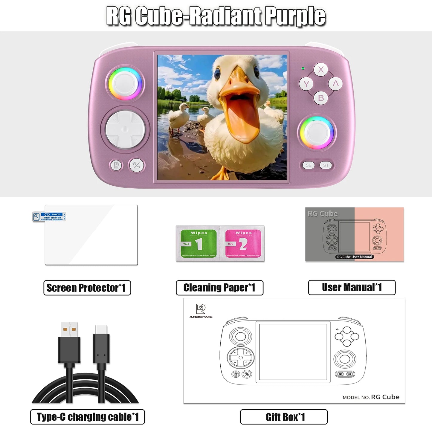 Handheld Game Console Android 13 Game Player 3.95" IPS Screen