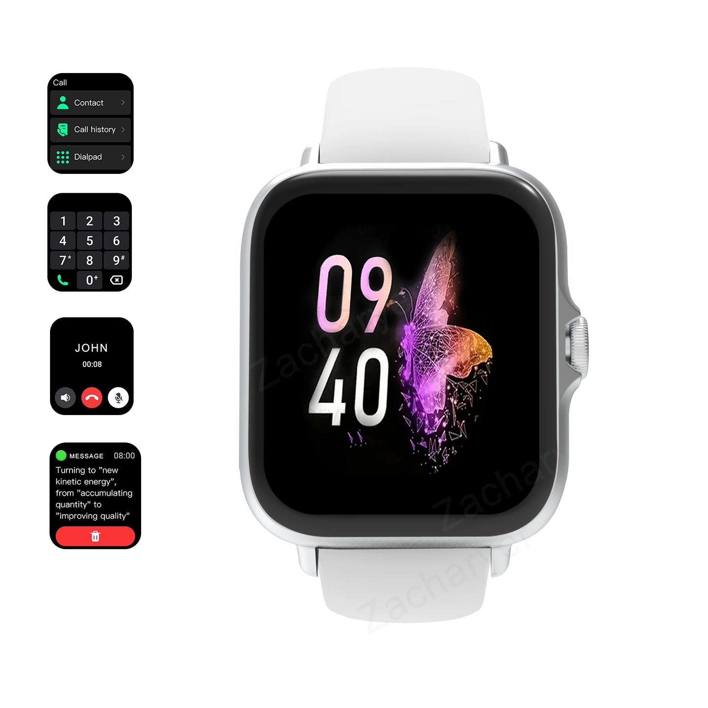 Sports Watches Smartwatch Bluetooth Call Touch Dial for Android
