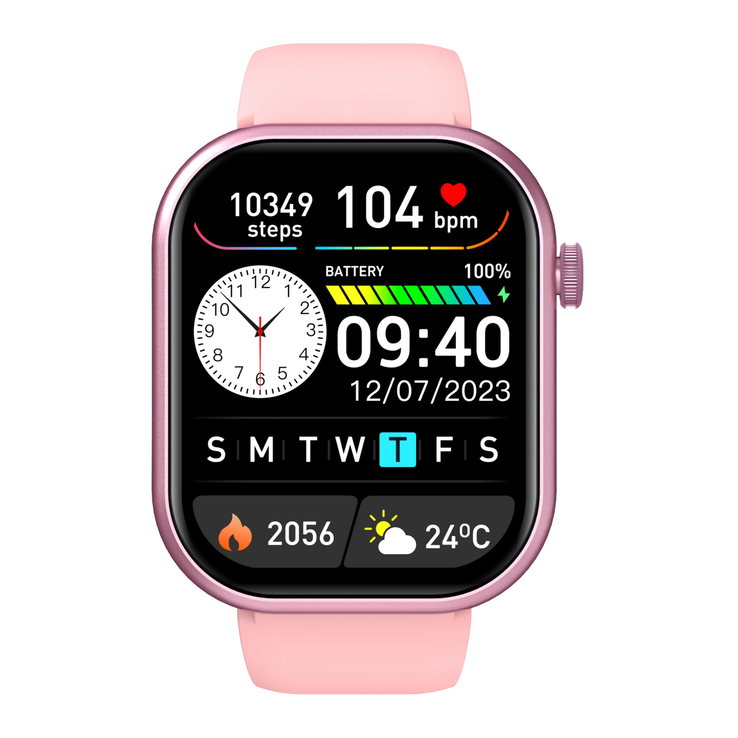 Smart watch with full touch screen, Bluetooth calling,