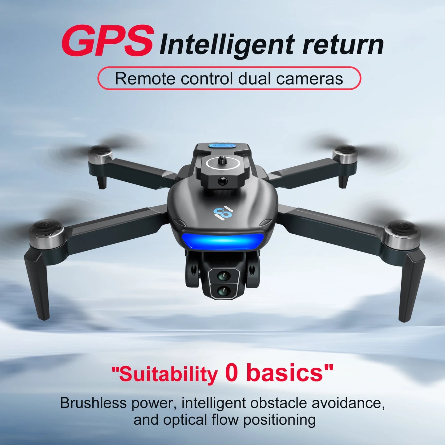 GPS Drone 4K Camera 40Min Flight Time 2 Batteries 5G Transmission