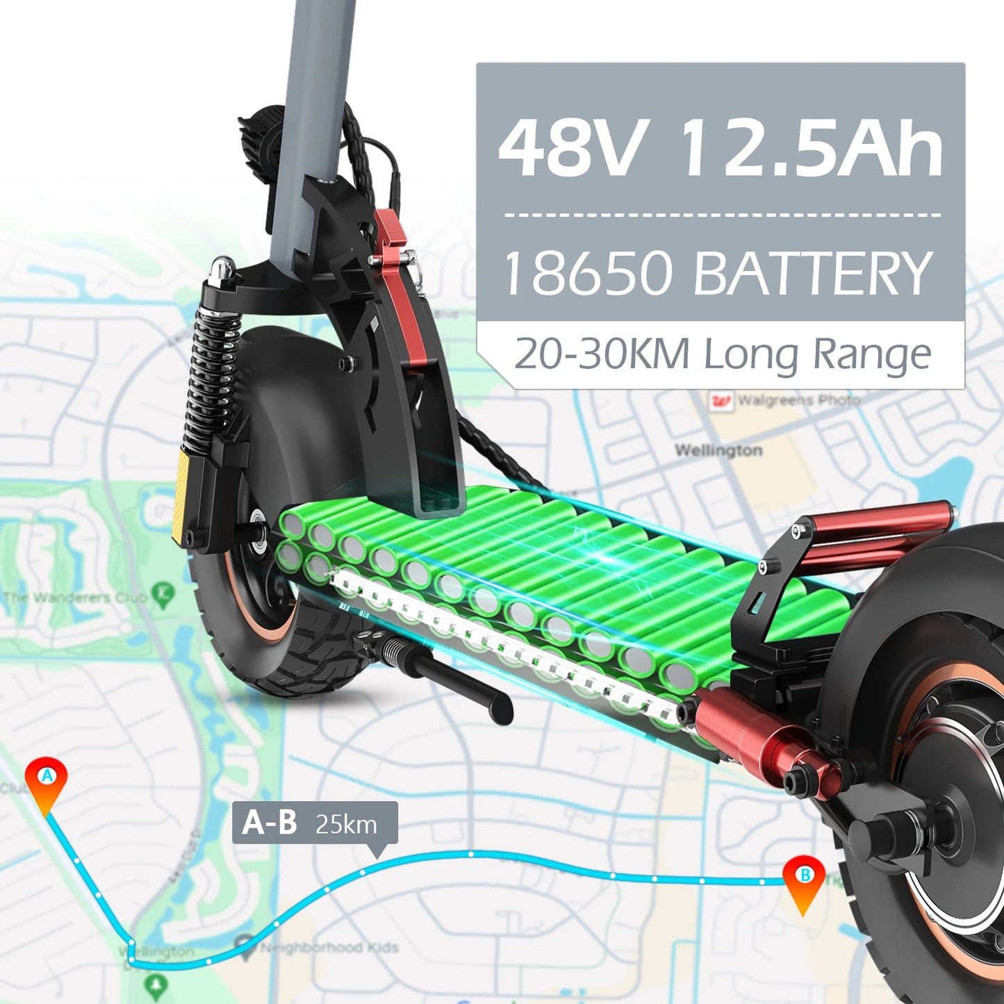 Scooters Electric 800W Peak Power 48V12.5AH Battery City Transportation Fold EScooters