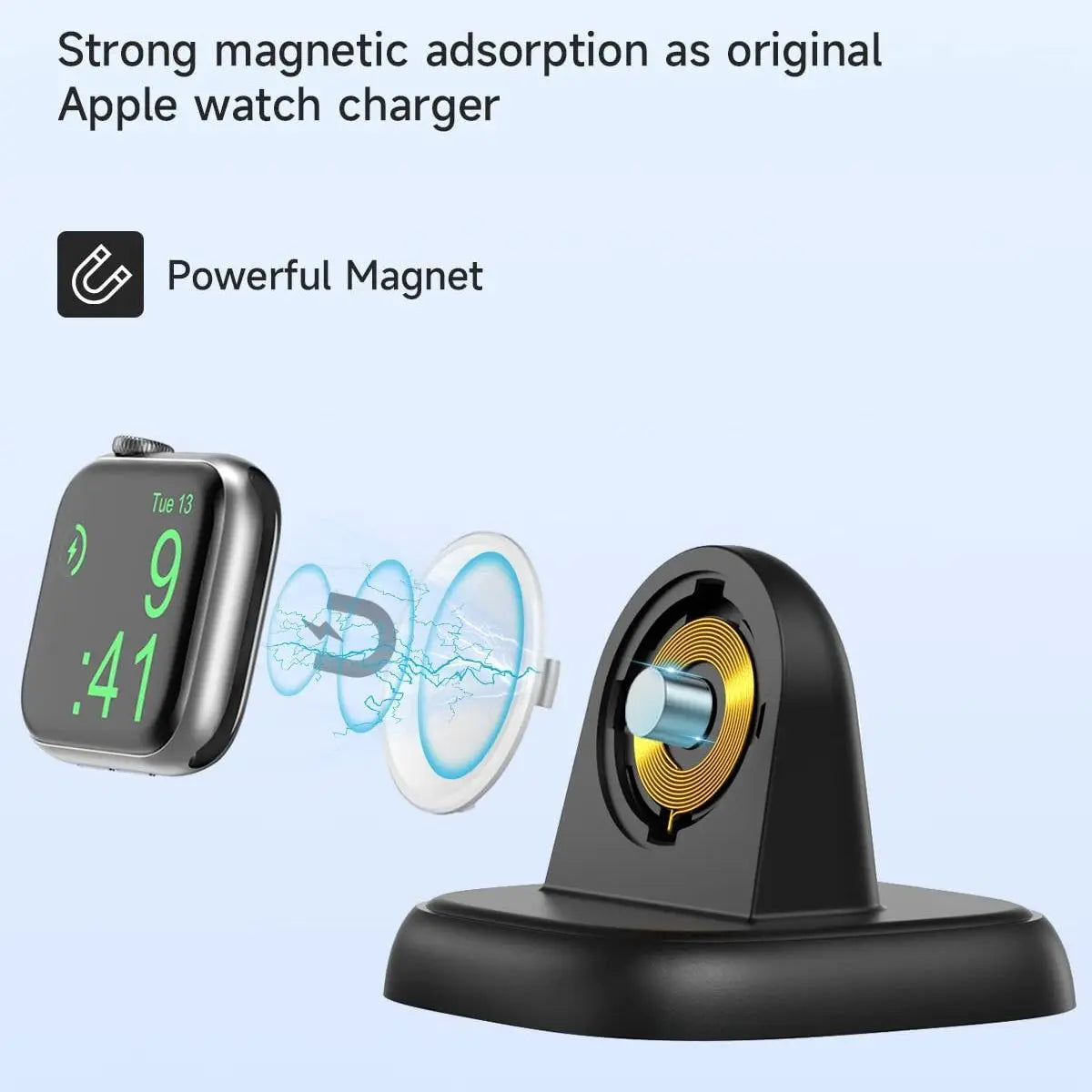 Charger Stand for Apple Watch Series With USB C Cable