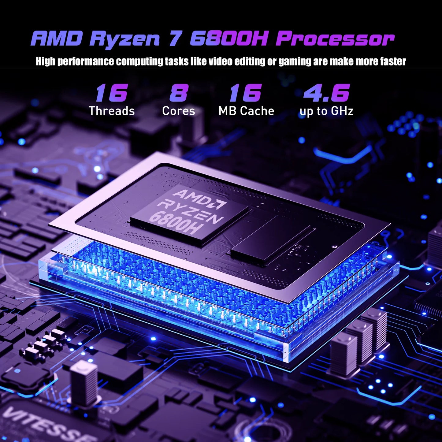 16.1" Ultra Slim 4400MAH Laptop 16GB LPDDR5 Ram 512GB Rom Windows 11Pro