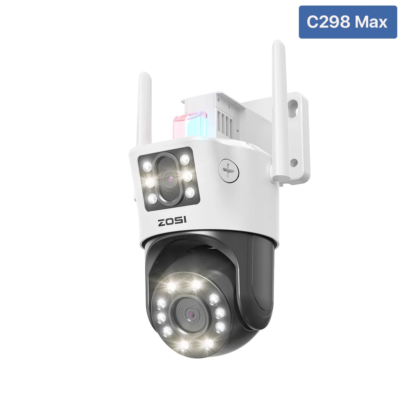 C298 Max 4K 8MP Dual-Lens(2x4MP) Wired WiFi PTZ Security Camera Outdoor
