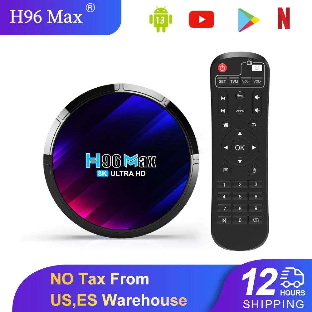 Android Smart TV WIFI6 smart Streaming Media Player