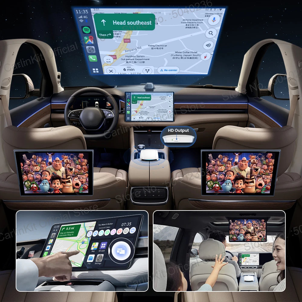 HDMI CarlinKit 8+128GB CarPlay Ai Box Android 13.0 Wireless