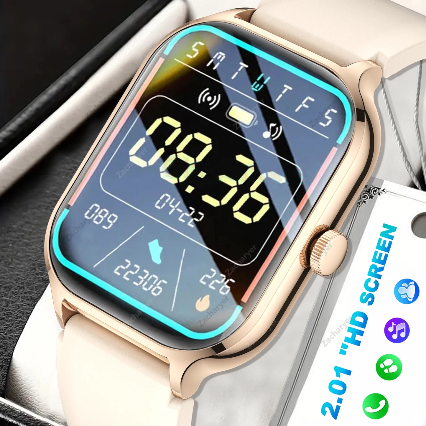 Smart watch full touch screen, sports watch, can answer and make calls,