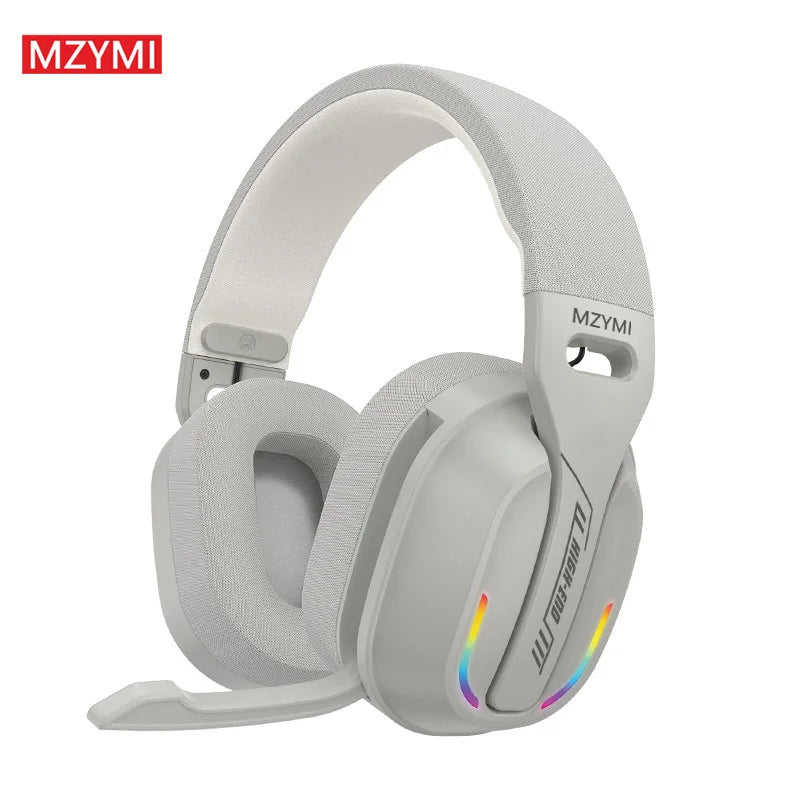 MZYMI Wireless Headphones B500 Bluetooth 5.4 Earphones RGB Lights Outdoor Sports Gaming Stereo Music Headset With Microphone