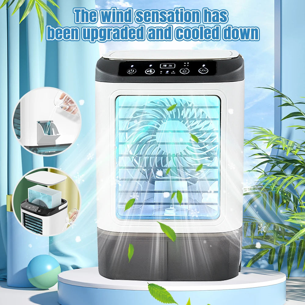 Multi-function Portable Cooling Fan Air Cooler Spray Conditioner 3 Wind Speeds