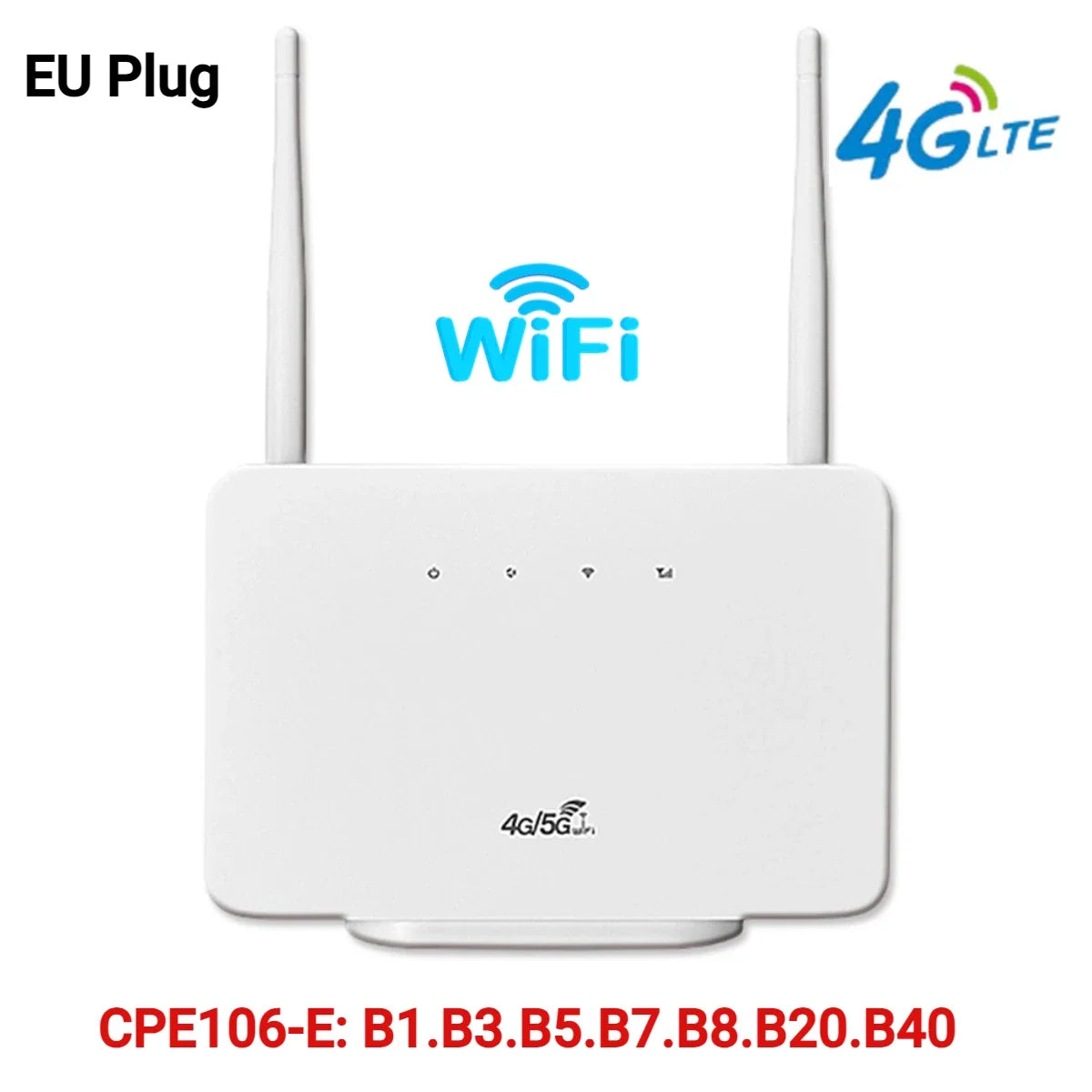 4G Wireless Router 300Mbps 4G LTE CPE Router Modem