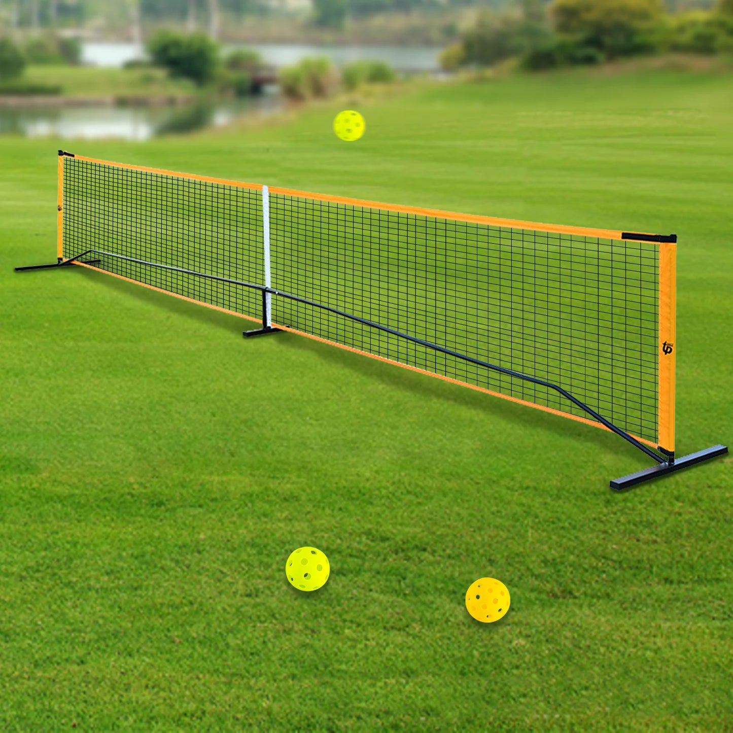 Portable Pickleball Net Set with 4 Pickleball Paddles Outdoor