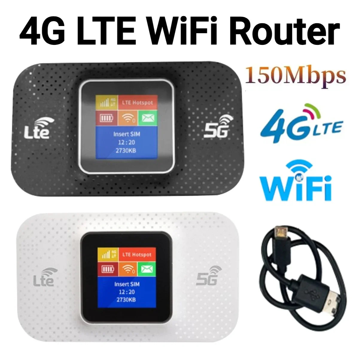 4G LTE Router 150Mbps Portable WiFi Repeater Wireless Router
