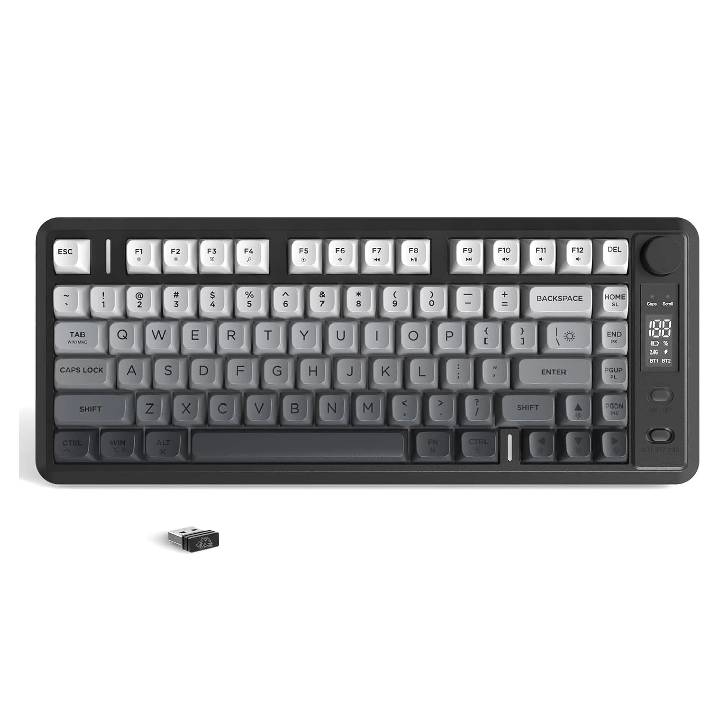 M75 Wireless Membrane Gaming Keyboard Bluetooth/2.4Ghz Rainbow