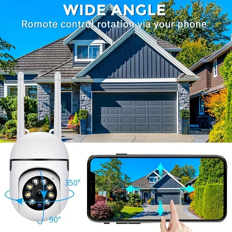 APP Wireless 1080P HD Indoor/Outdoor WiFi Security Camera, Color Night Vision,