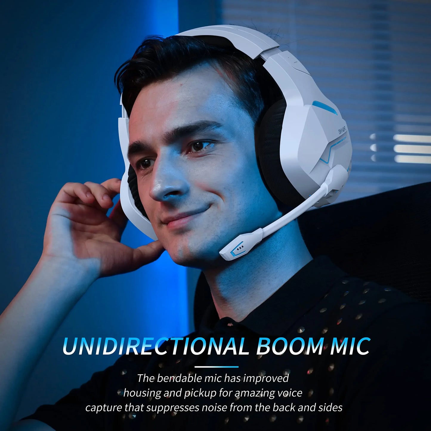 Wireless Gaming Headset with Mic for PC PS4 PS5 2.4G Bluetooth USB Gamer