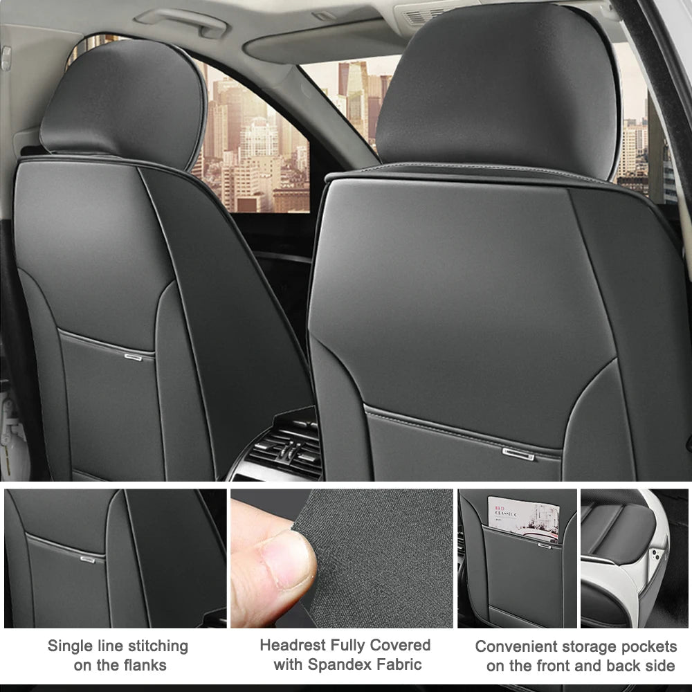 Car seat covers, 2-piece front seat set, universal version, suitable for SUVs,sedans,