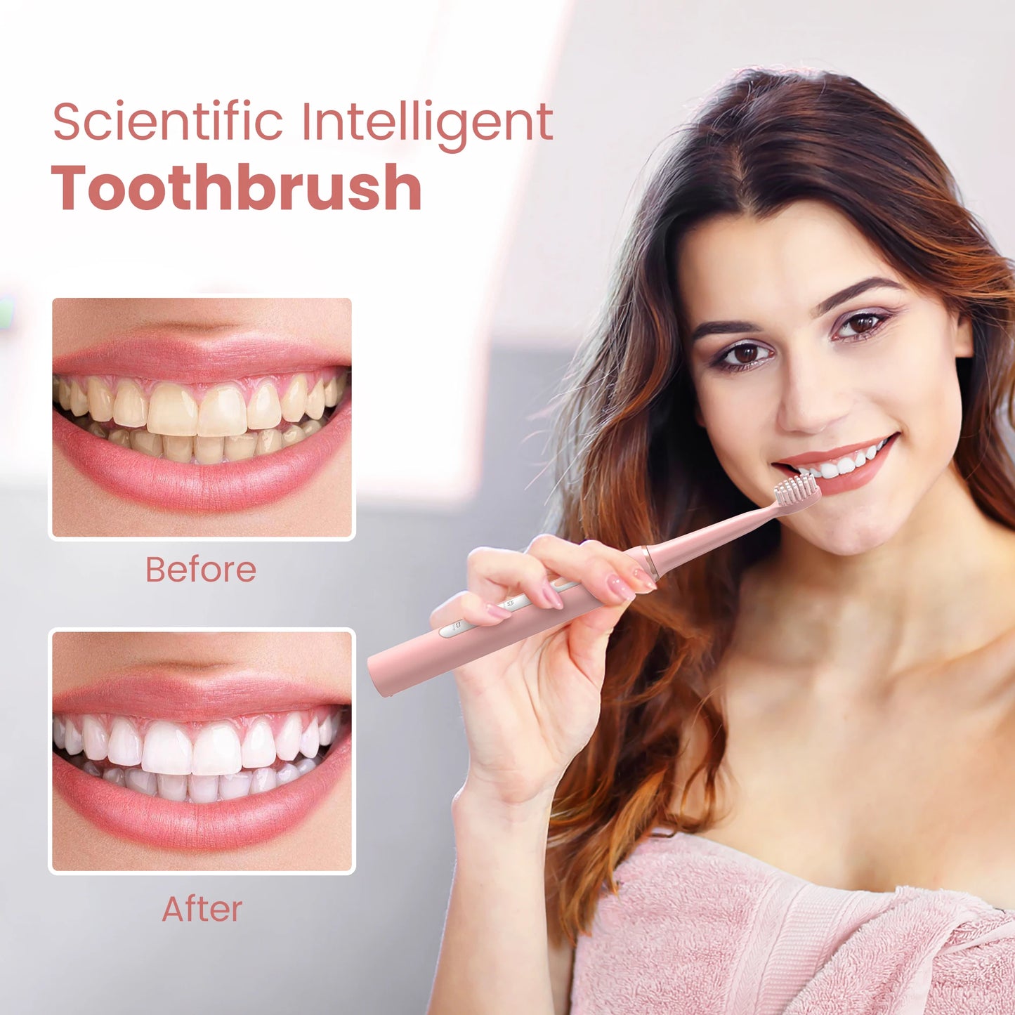 Electric Sonic Toothbrush 3 modes Clean USB Rechargeable