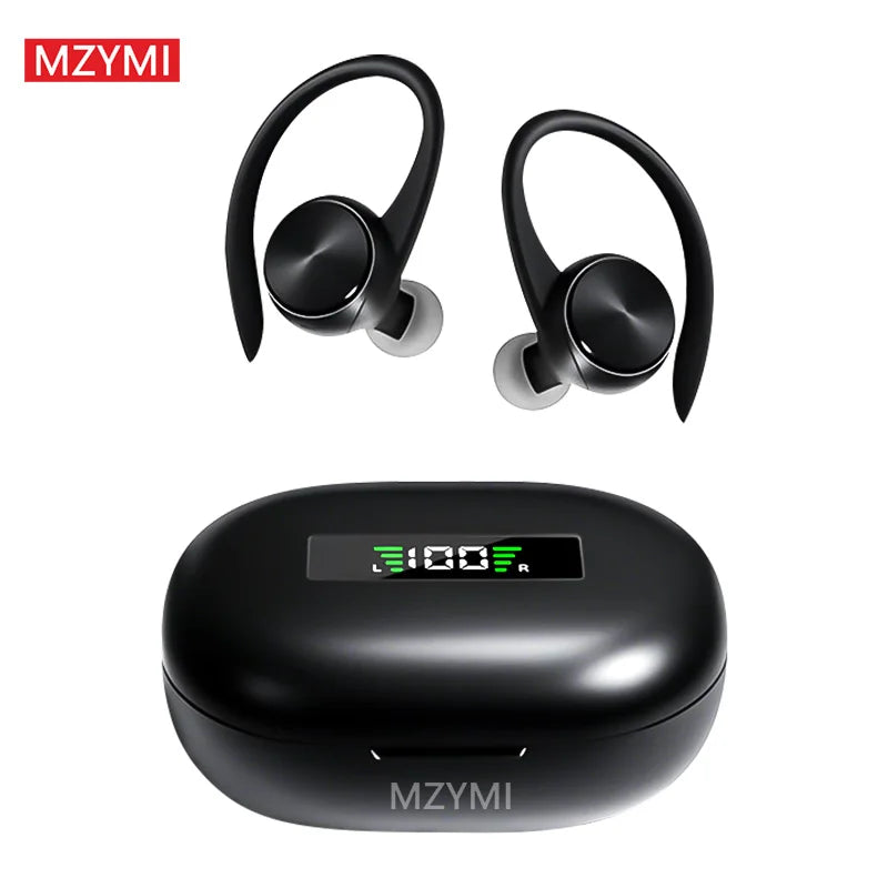 MZYMI True Wireless Bluetooth Earphones R200 HD Noise Reduction Sports Stereo Headset Hifi Sound Earhook Waterproof Earbuds