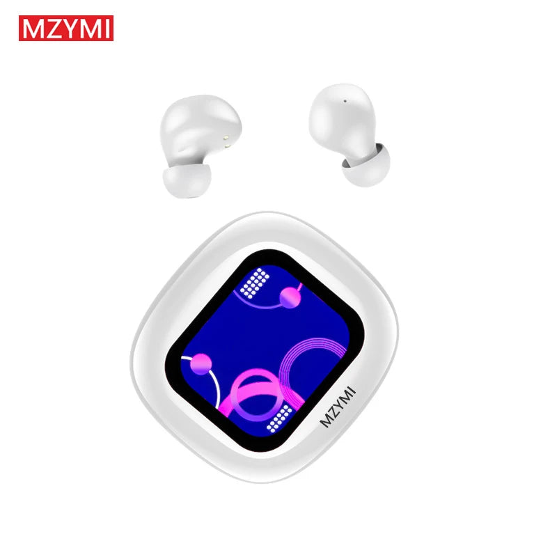 MZYMI ANC Noise Cancelling Earbuds S11 True Wireless Stereo Headset Hifi Sound TWS Headphones Bluetooth 5.4 Sports Earphones