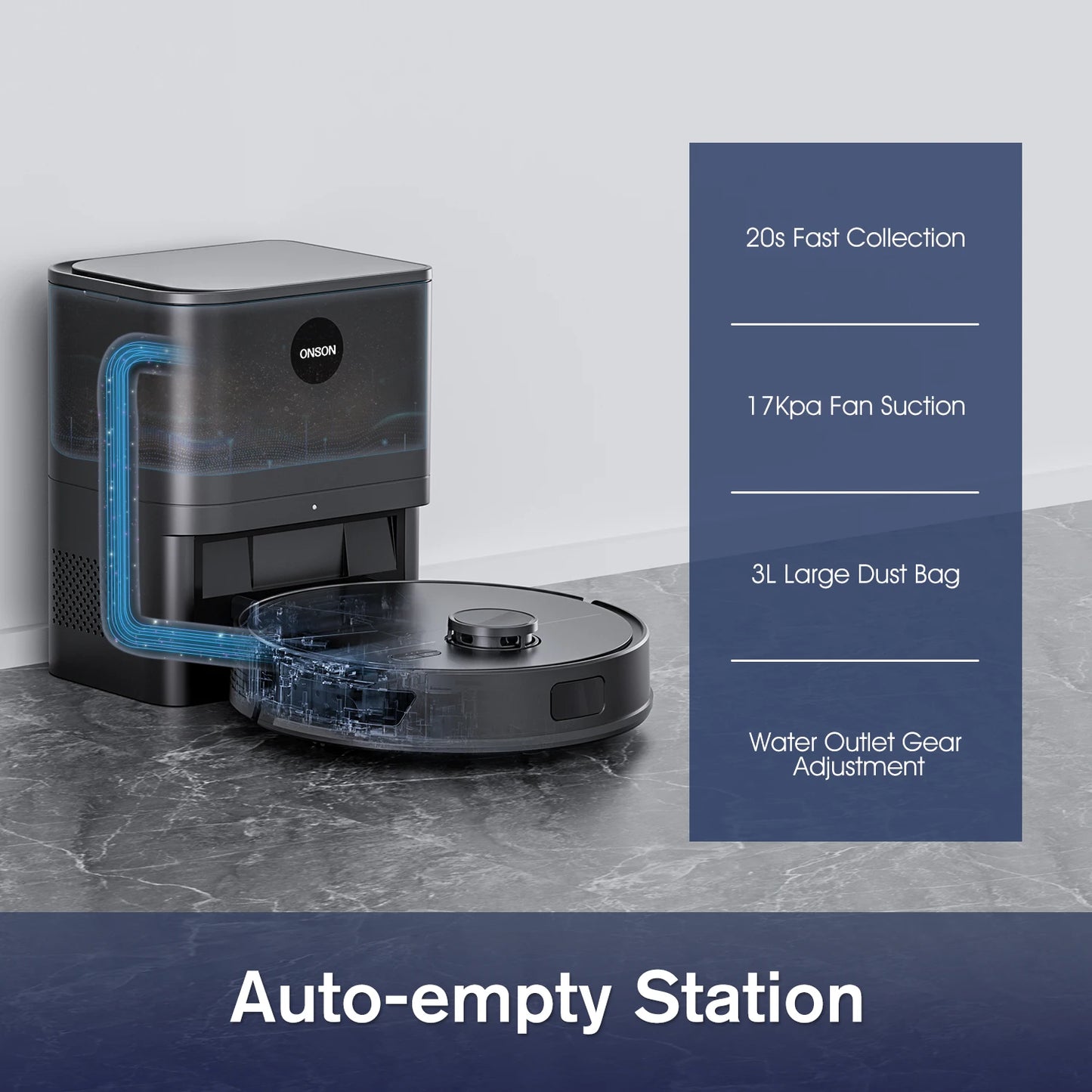Robot Vacuum Cleaner, LiDAR Navigation,APP Virtual Barrier,2600PA