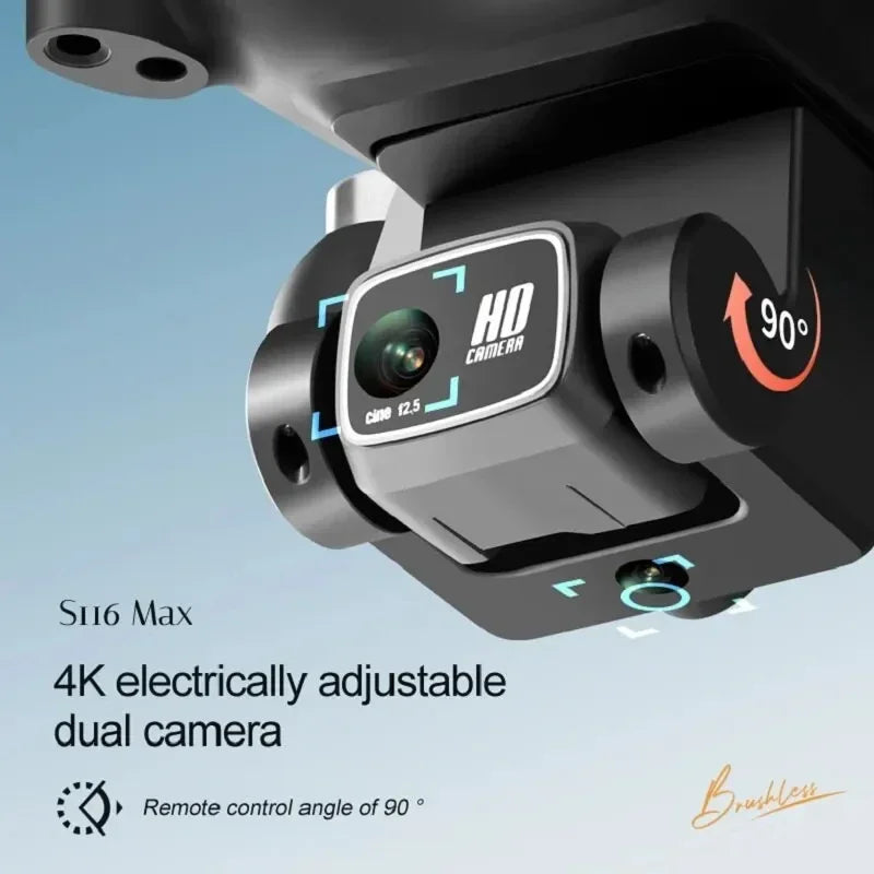 MAX Drone Professional with 3 Batteries 8K Dual Camera Optical Flow