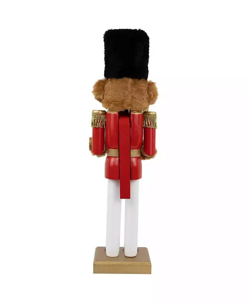 Northlight | 14" Plush Teddy Bear Soldier Christmas Nutcracker