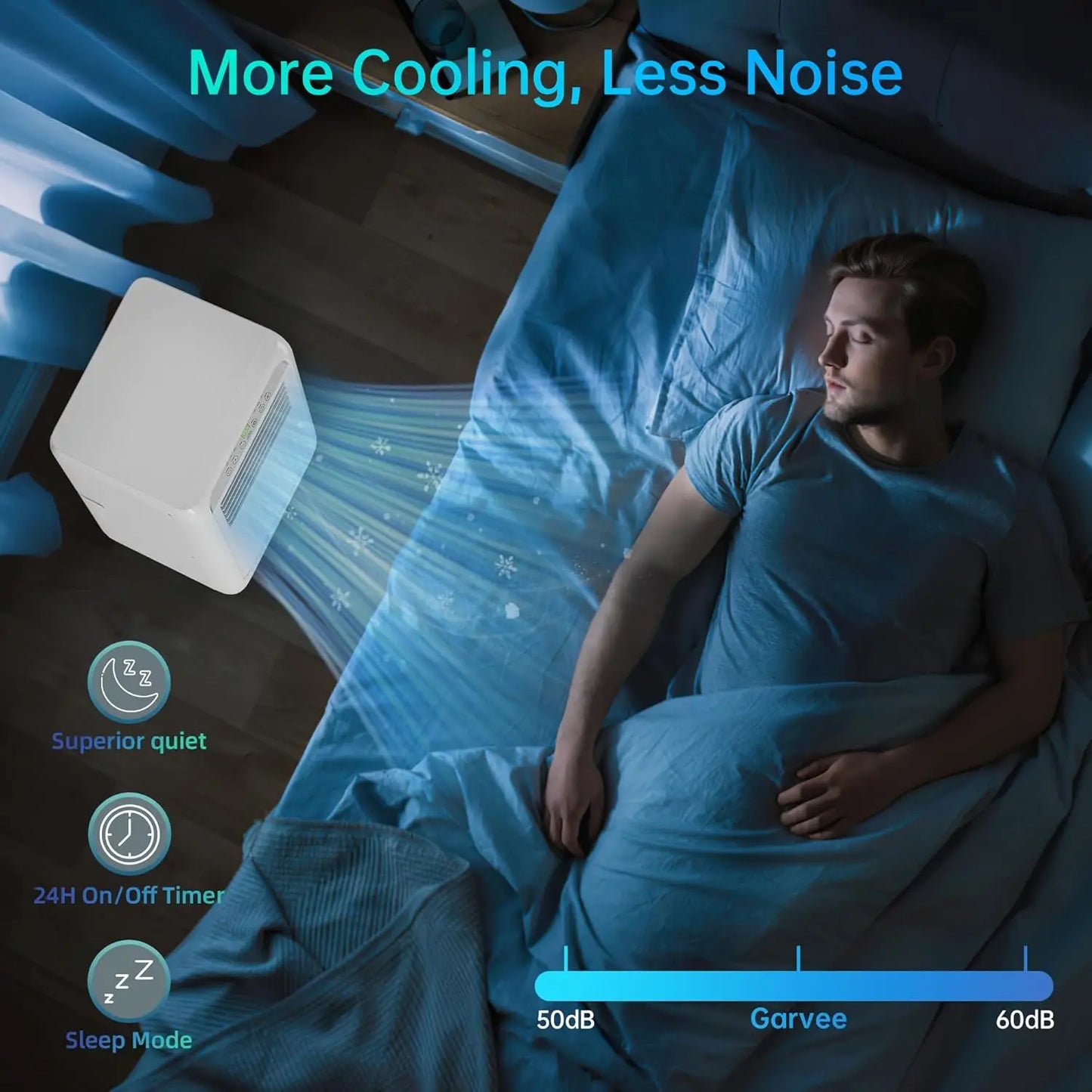 8000 Btu Portable Air Conditioners, 3-in-1 Portable AC, Dehumidifier,