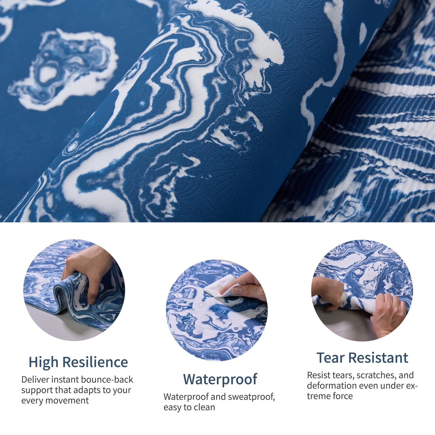 Yoga Mat, Exercise Non-Slip Design, Fitness and Floor Exercises