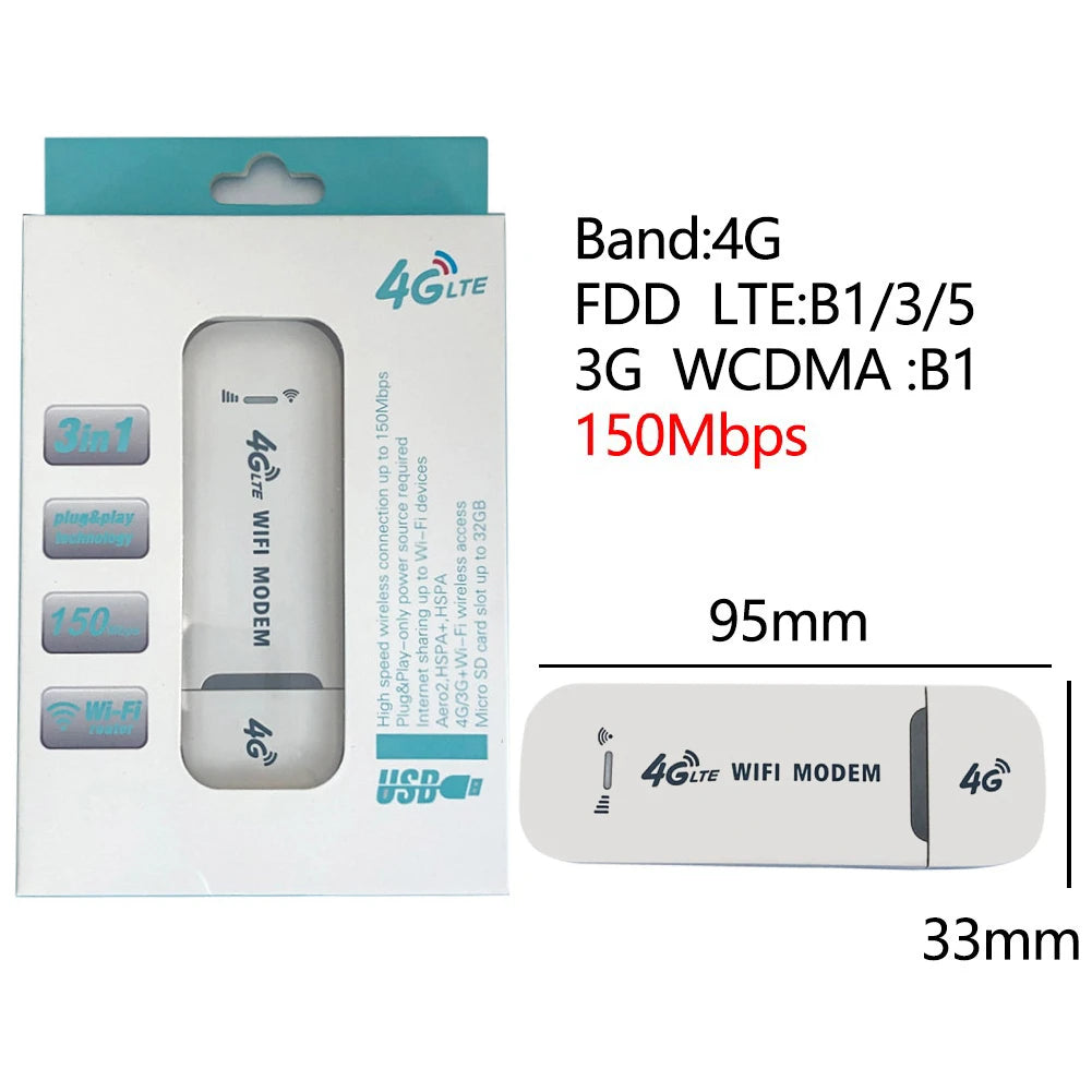 4G/5G Mobile WIFI Router 150Mbps 4G LTE Wireless Router