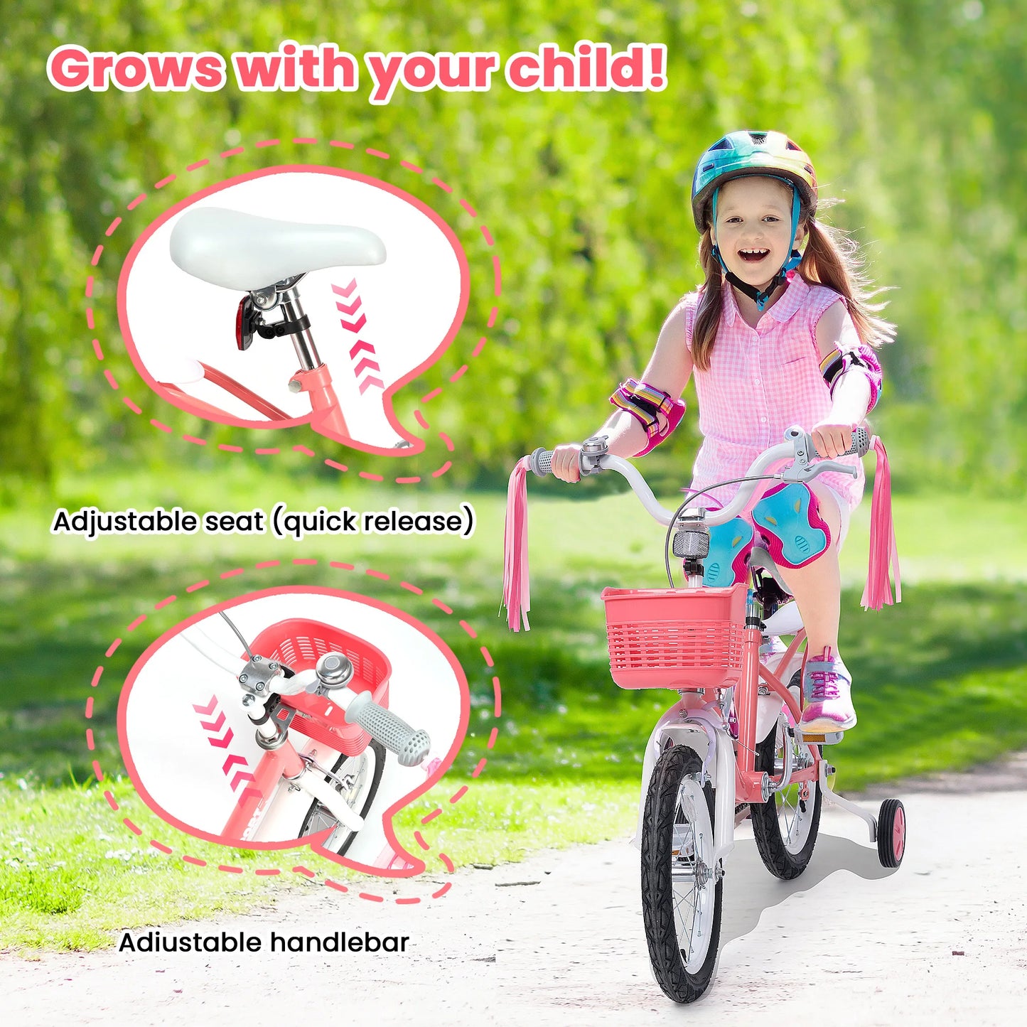 12 Inch Kids Bike for Ages 2-5 Years Old Boys Girls, Kid's Bike