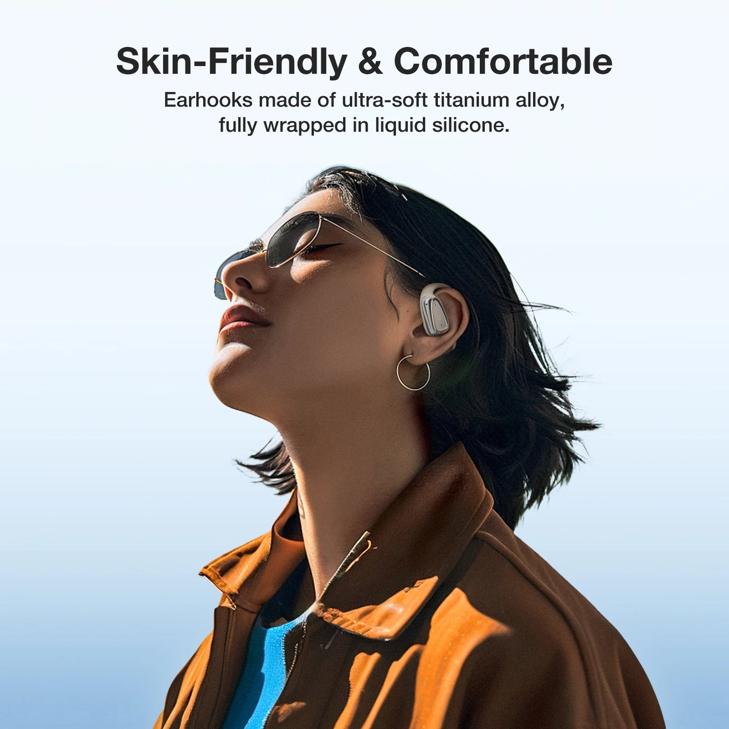 Mini Open Ear Headphone Wireless Earphone bluetooth 5.4 Light Comfortable Ear Hooks