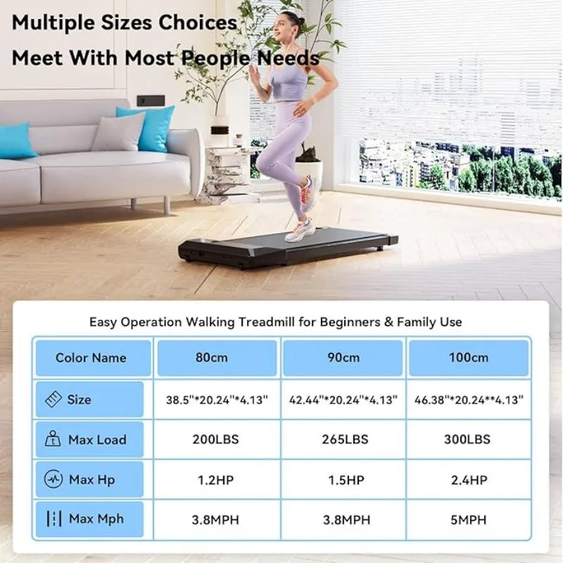 Superun 2-in-1 Home/Office 2.5 HP Walking Treadmill,mini for Small Spaces