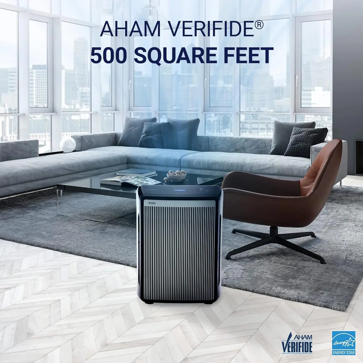Air Purifier with WiFi and PlasmaWave, 500 Sq Ft
