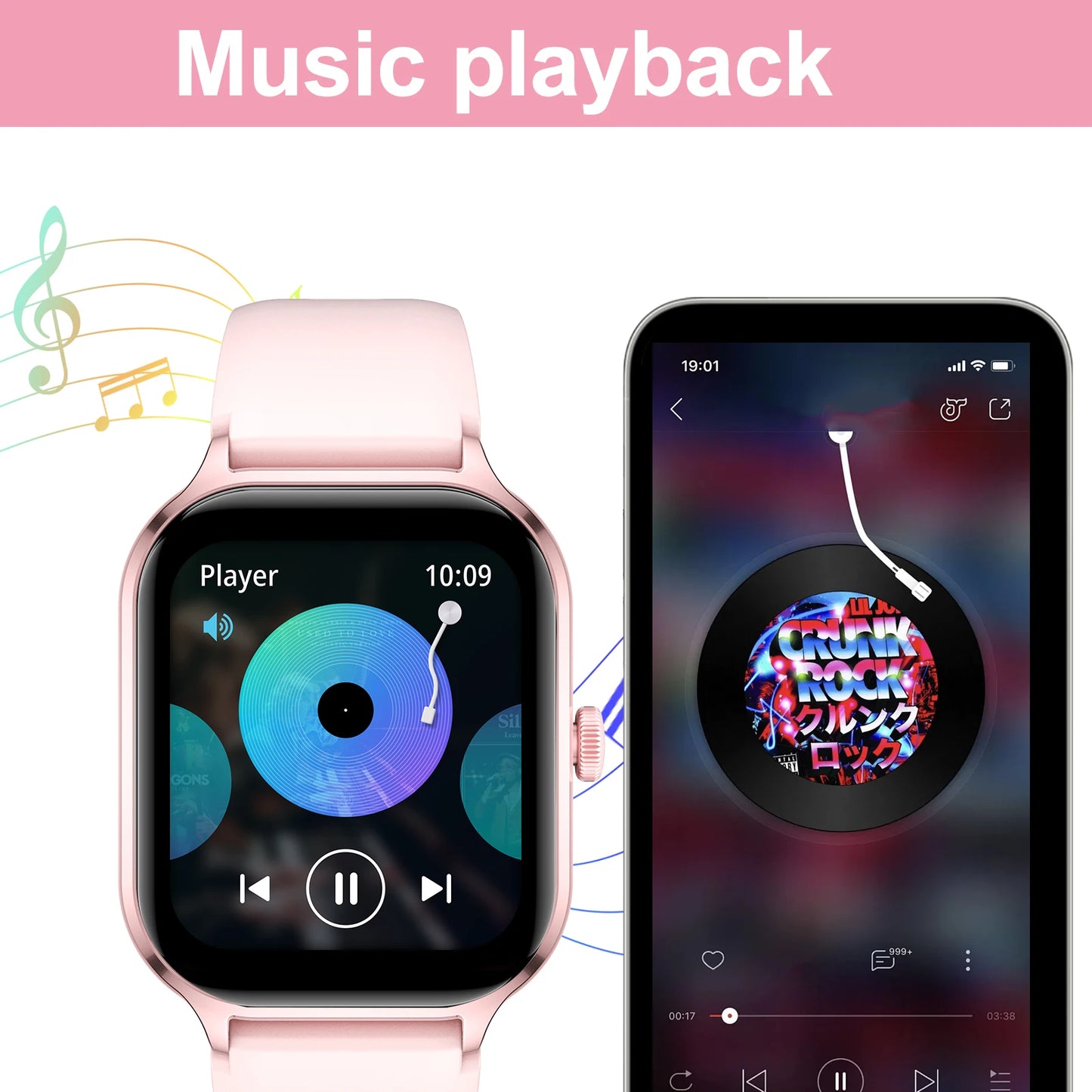 Smart Watch For Women Full Touch Screen Bluetooth Call Watches Sport Fitness
