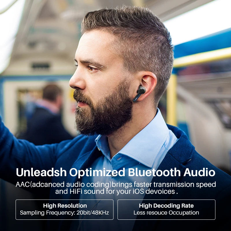 Refurbished TOZO NC2 ANC In Ear Earphones Wireless Earbuds With Mics