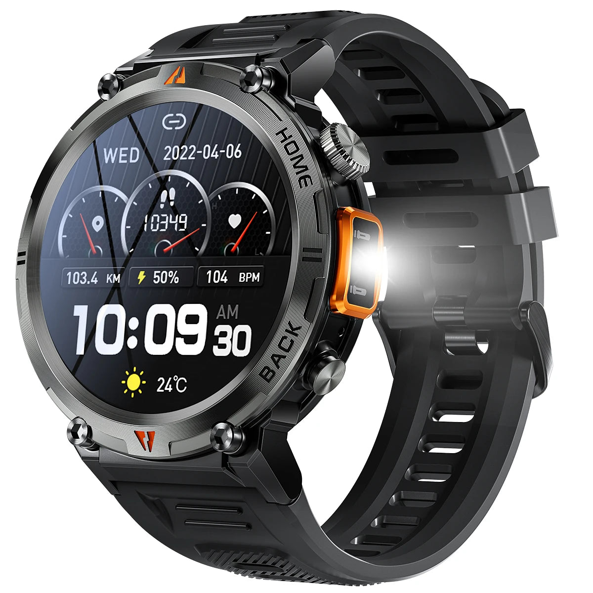 Bluetooth Call Smart Watch Men Full Touch Screen Health Monitor Clock