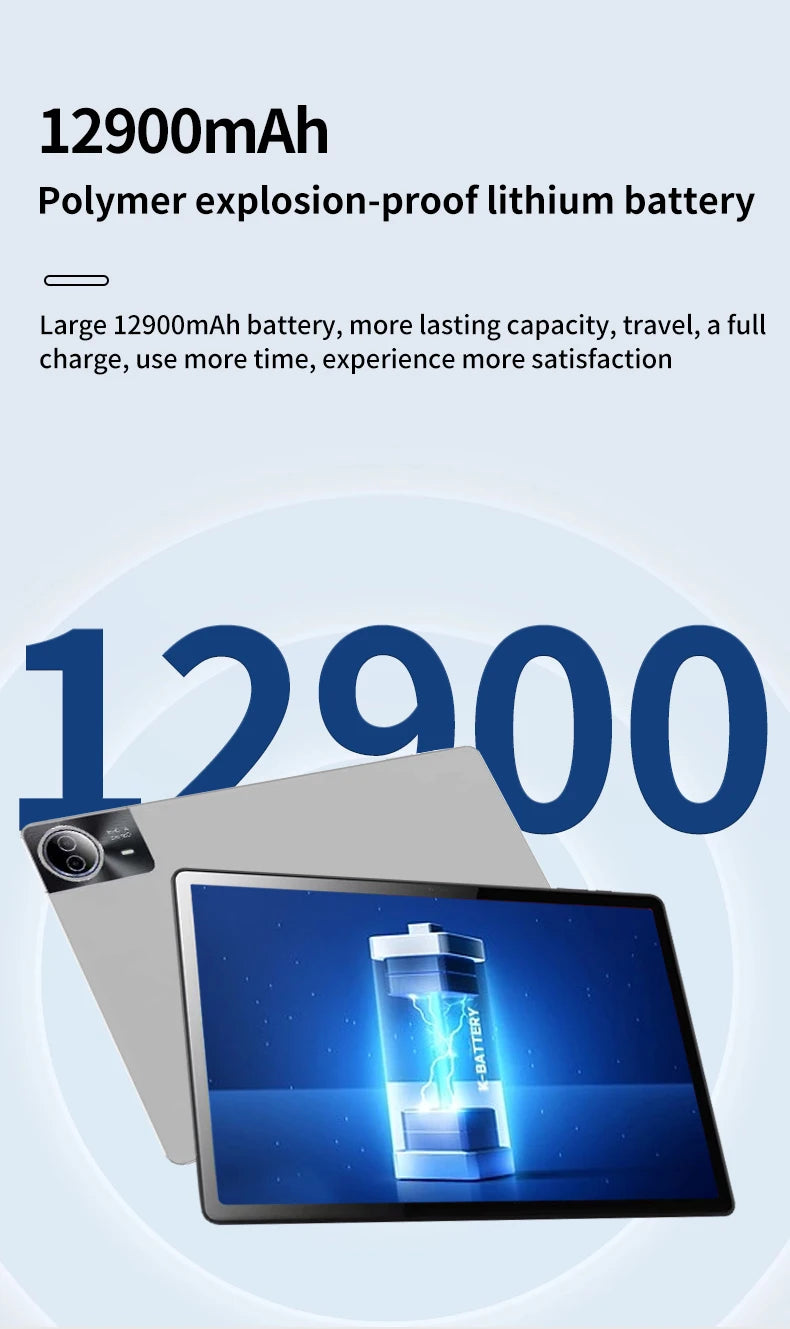 2025 New Arrival 14 Inch 10 Core Tablet Android 13 Google Play