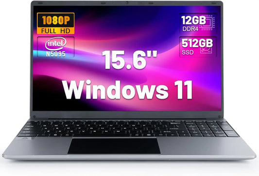 Bestski 15.6 Inch Laptop Intel N5095 Processor 12GB RAM 512GB