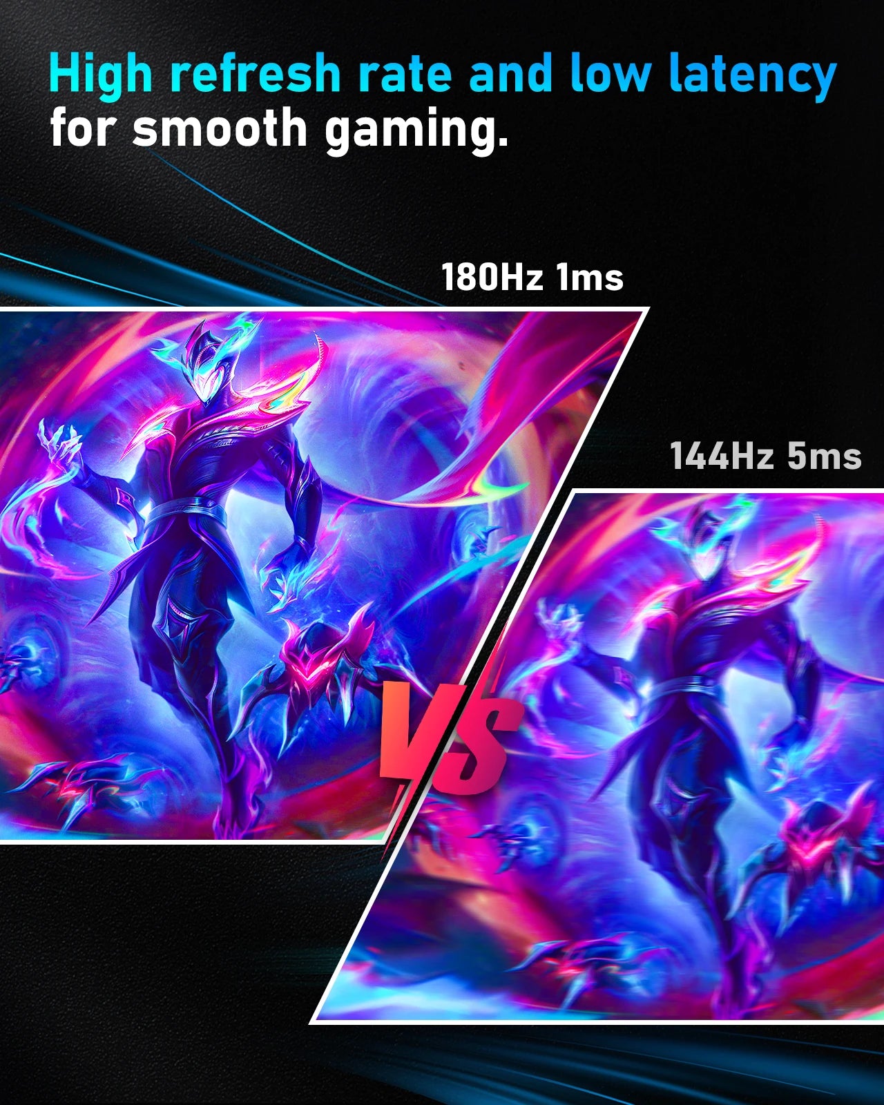 24Inch 180Hz Gaming Monitor 1K FHD Computer Display 1ms Response Time Eye Care Screen