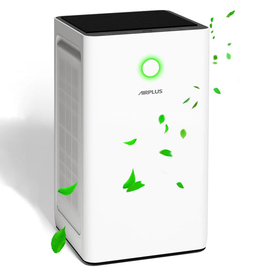 AIRPLUS Air Purifier, Air Purifiers for Home Large Room 2500 Sq ft, H13 True HEPA Filter Cleaner 99.9%, Auto Mode, Child Lock, KXY550, White