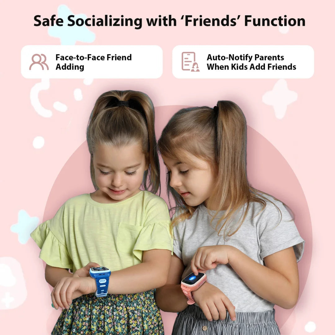 4G Smart Watch for Kids, with 30-Day Free Unlimited Plan, Video Call, Voice Chat, GPS,