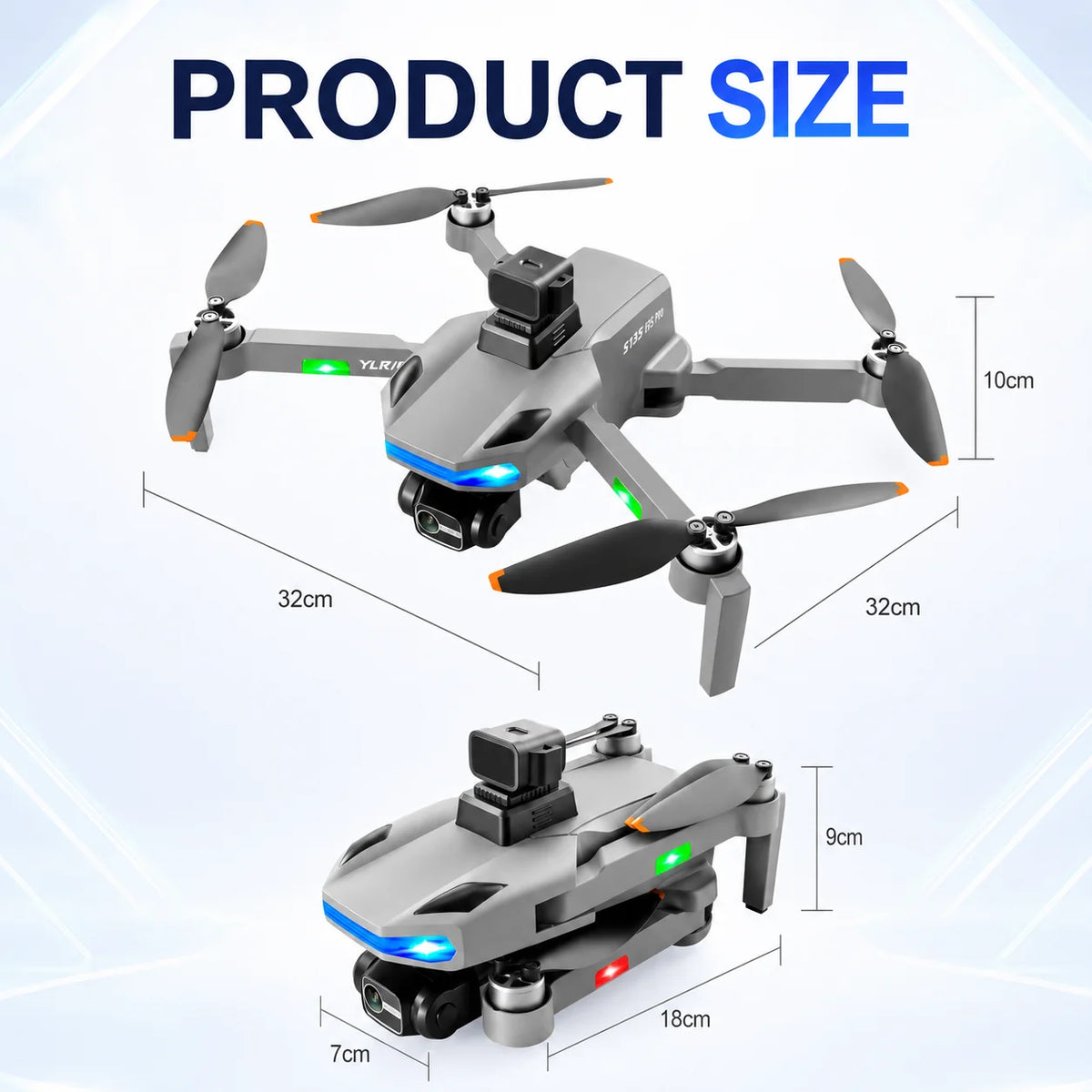 ZNLYRION S135 Drone with GPS Auto Return 8K HD Camera 360° Obstacle Avoidance, 5G WIFI FPV  Brushless Motor