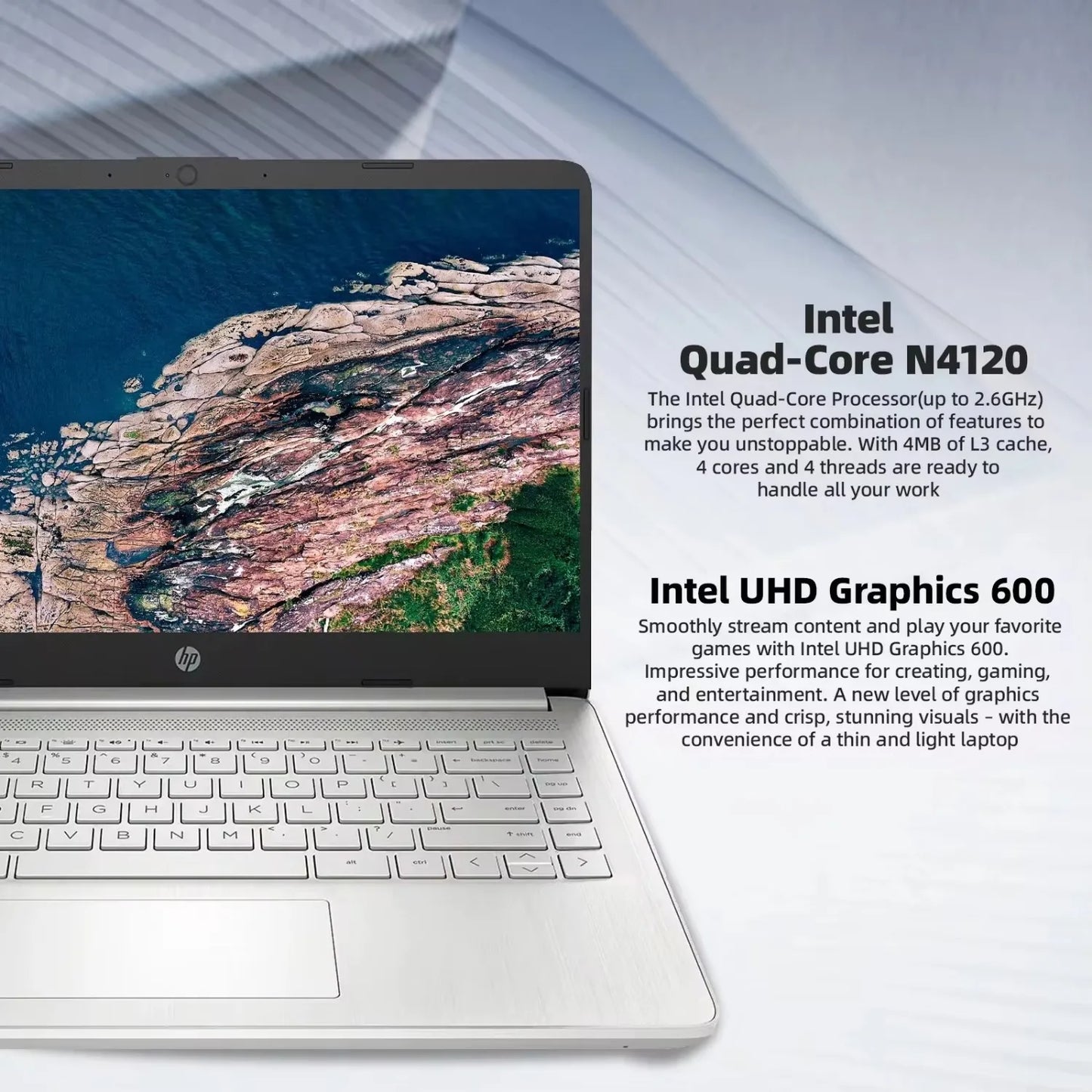 HP 14" Business Laptop,Intel Celeron N4120,16GB RAM,384GB(128GB eMMC+256GB Graphics,Windows 11 S