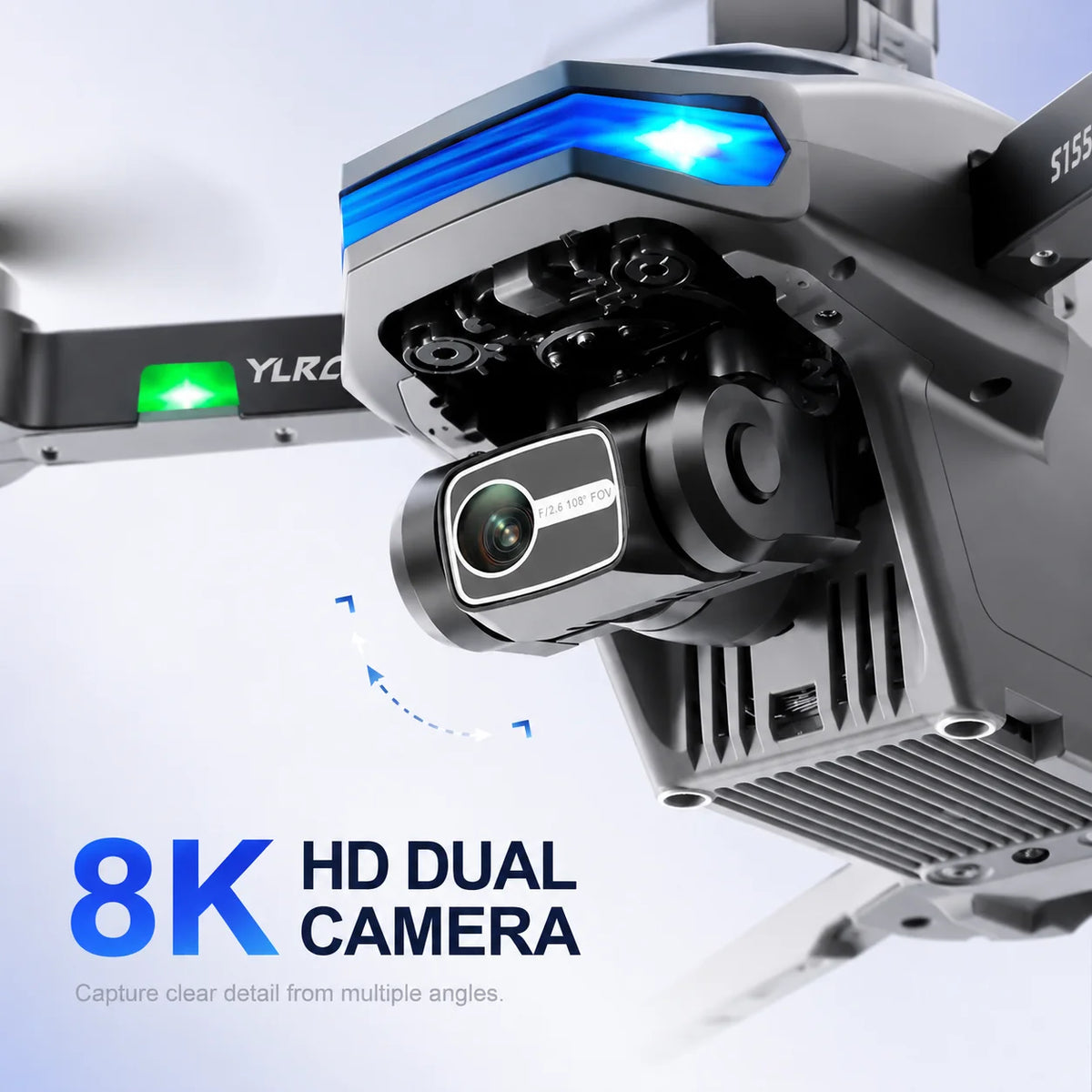 ZNLYRION S135 Drone with GPS Auto Return 8K HD Camera 360° Obstacle Avoidance, 5G WIFI FPV  Brushless Motor