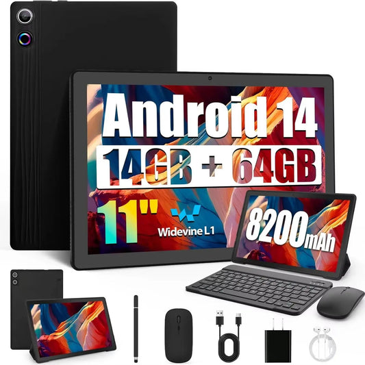 BESTSKI 11 inch Tablet Android 14GB RAM+64GB ROM