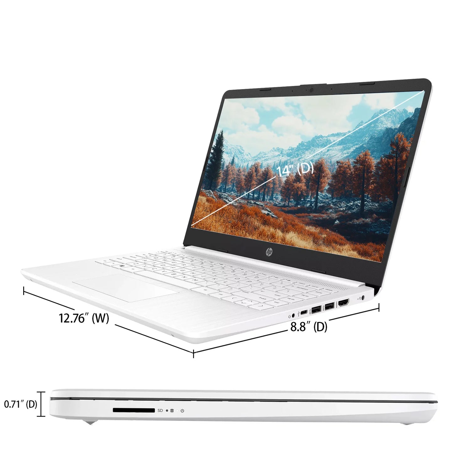 HP Newest 14" Business Laptop,Intel Celeron N4120,Up to 16GB RAM,320GB