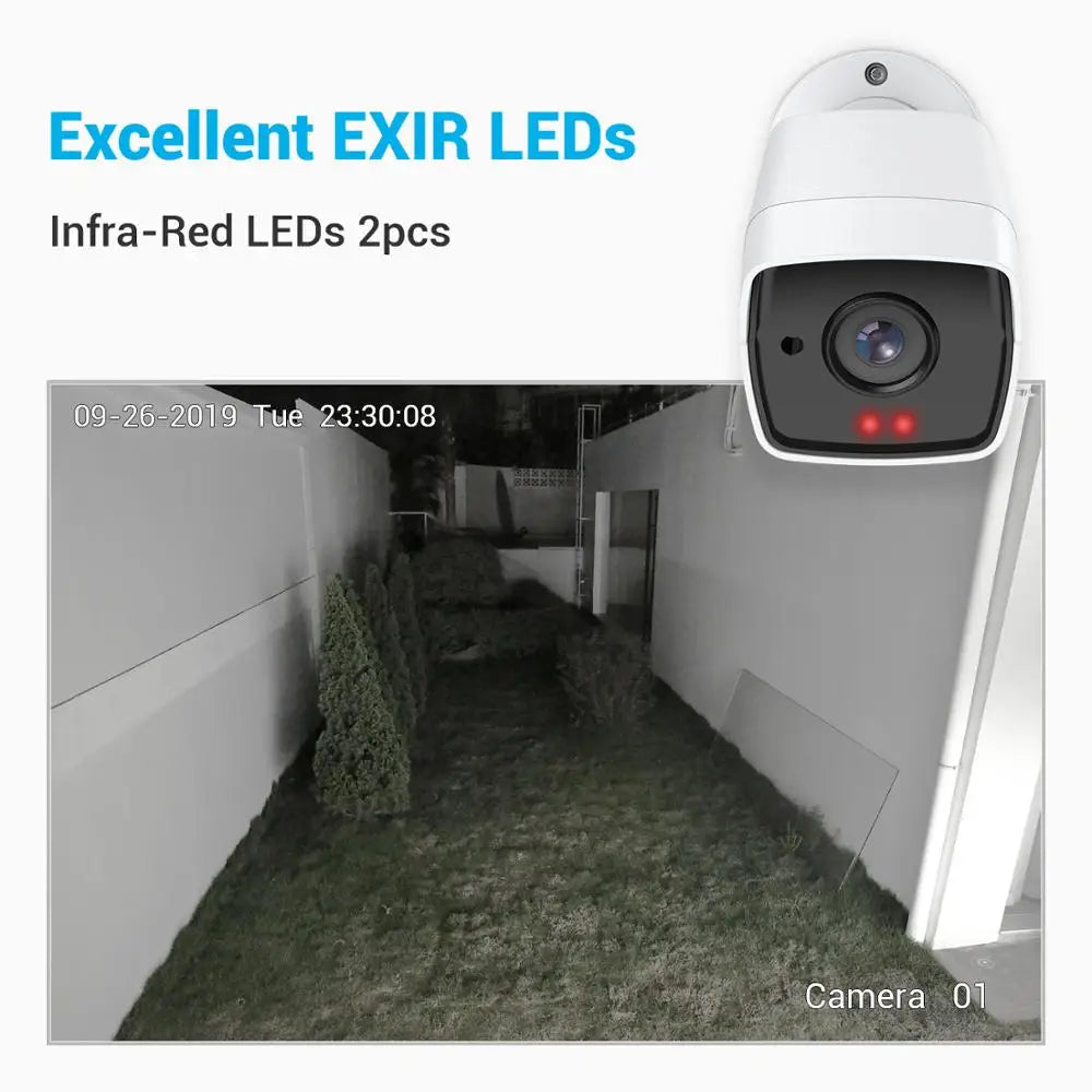 4X Ultra HD 5MP TVI CCTV Camera Outdoor Weatherproof White Security Surveillance System